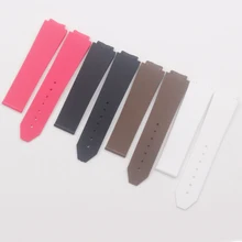 Аксессуары для часов HUBLOT Hengbao женский резиновый ремешок водонепроницаемый силиконовый многоцветный выпуклый 15*21 мм Женский ремешок для часов