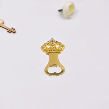 

50pcs Gold Crown Bottle Opener Wedding Favors and Gifts Souvenirs for Guests Bridal Shower Gift wen6225