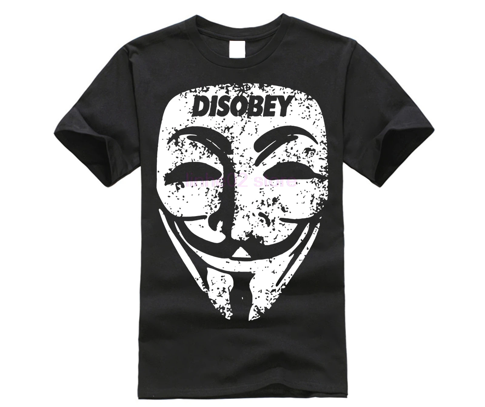 

Guy Fawkes Mask T Shirt Anonymous Disobey Troll Political V For Computer Vendetta Binary Code Anarchy Hacker Tee