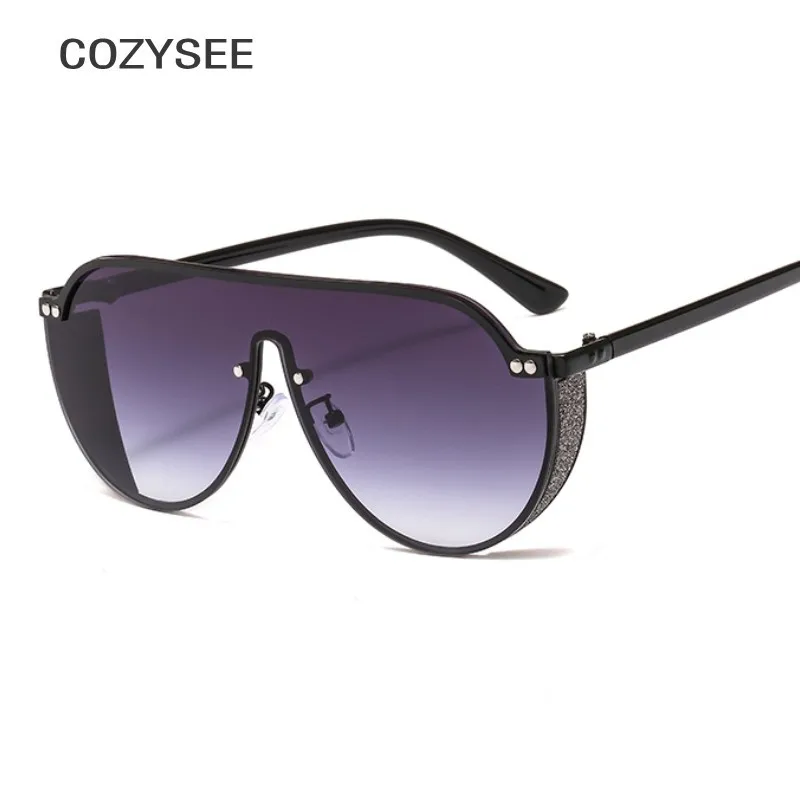 

One Piece Sun Glasses Oversized Pilot Luxury Sunglasses Men Women Fashion Shades UV400 Protection Luxury Sun Glasses Female