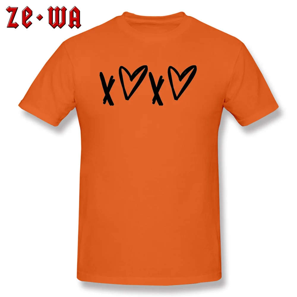 2018 Newest Men T-shirts Crewneck Short Sleeve 100% Cotton Black And White Love T Shirt Summer T-shirts Drop Shipping Black And White Love orange