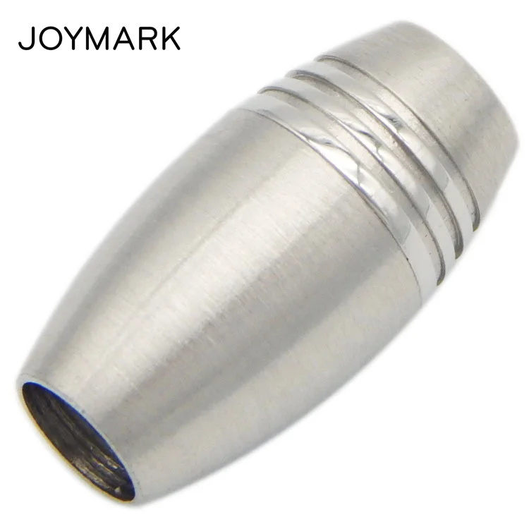

JOYMARK 6 Sizes 3mm-8mm Hole Stainless Steel Barrel Magnetic Clasps For Bracelet Necklace Jewelry Making 10pcs/lot BXGC-089