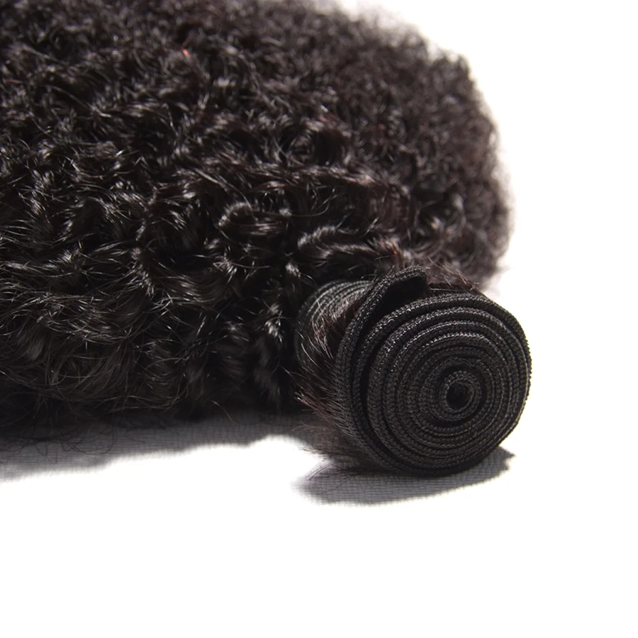 Mongolian Hair Afro Kinky Curly Hair Extension Human Hair Bundles Weave 1 Piece Can Buy 3/4 Bundles Beauty Lueen Non Remy Hair