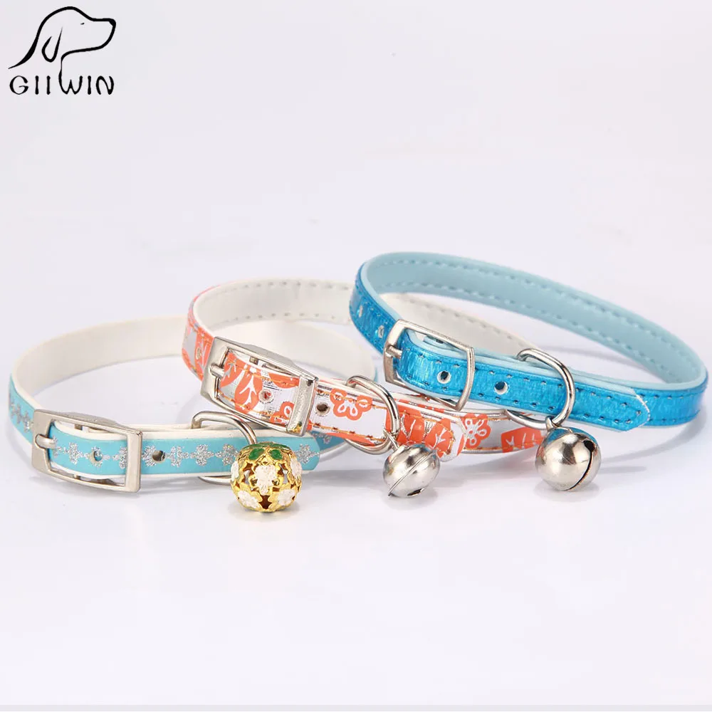[GIIWIN] Pet Products Pet Cat Neck Leash Collars for Puppy Dogs Bling