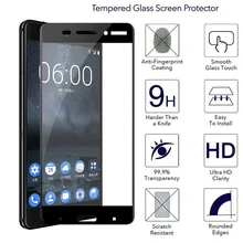 2.5D полное покрытие HD экран протектор Закаленное стекло для Nokia 9 8 7 Plus X6 5 6 3 9H Закаленное стекло пленка для Nokia 6