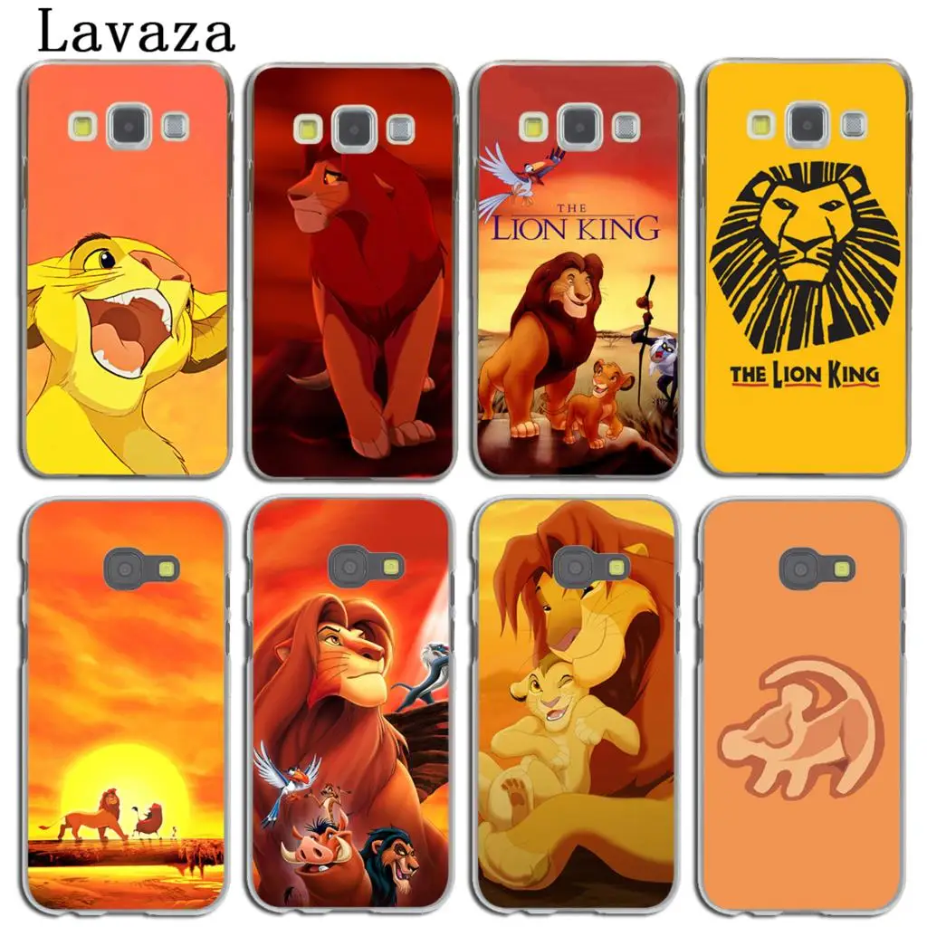 

Lavaza The Lion King cartoon Phone Case for Samsung Galaxy A5 A3 2017 2016 2015 A9 A6 A7 A8 Plus 2018 Note 9 8 A6Plus Back Cover