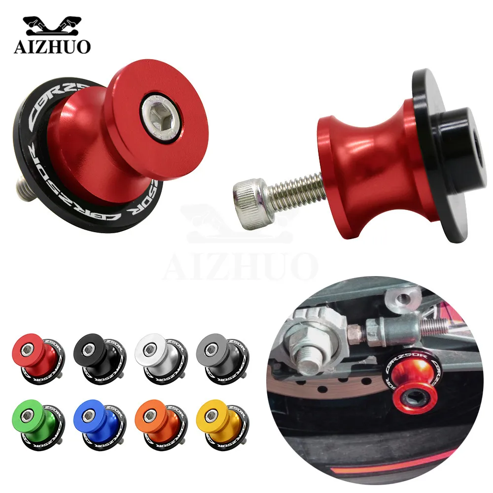 For HONDA CBR 250 R 250R 250R-R 2011 954RR 1000RR 2002 2003 8MM Motorcycle Accessories Swingarm Sliders Spools CBR 250R Logo