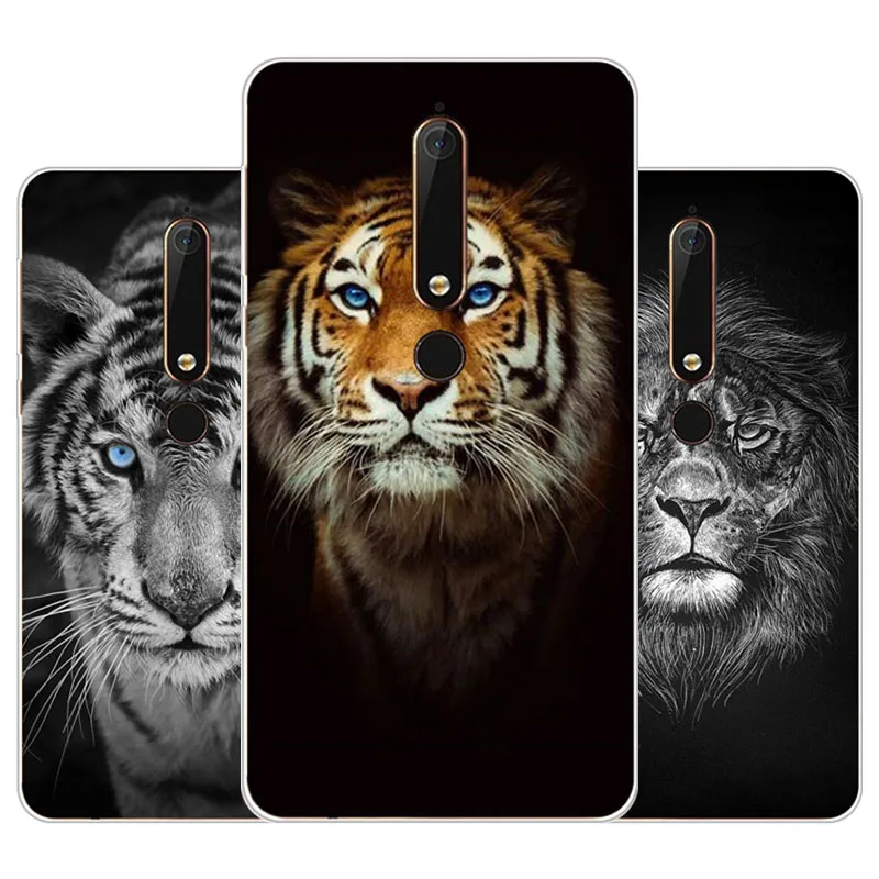 Для Nokia 6 2018 чехол силиконовый bandersnatch Живопись мягкий ТПУ задняя крышка для защиты