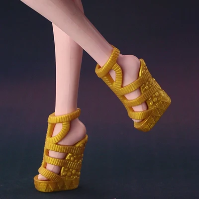 Новинка года; яркие аксессуары; оригинальная обувь для куклы monster high; модная обувь в форме зонта; Доступно 15 моделей обуви - Цвет: B10