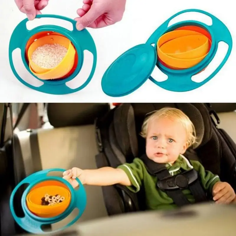 

New Arrival High Quality Children Kid Baby Toy Universal 360 Rotate Spill-Proof Bowl Dishes