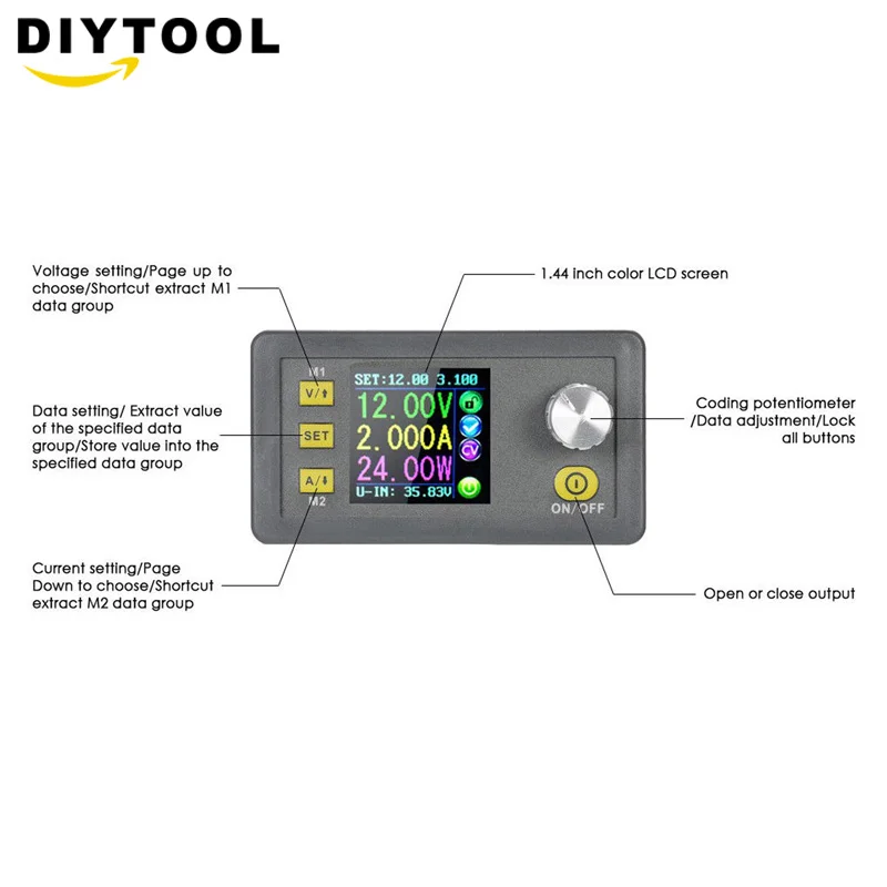 dph5005 buck conversor de voltagem constante corrente programavel 01
