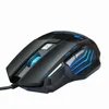 Ratón para videojuegos ZUOYA de 5500 DPI, ratón óptico LED de 7 botones con cable USB, ratón silencioso de juego/Sonido para ordenador de mesa profesional ► Foto 3/6