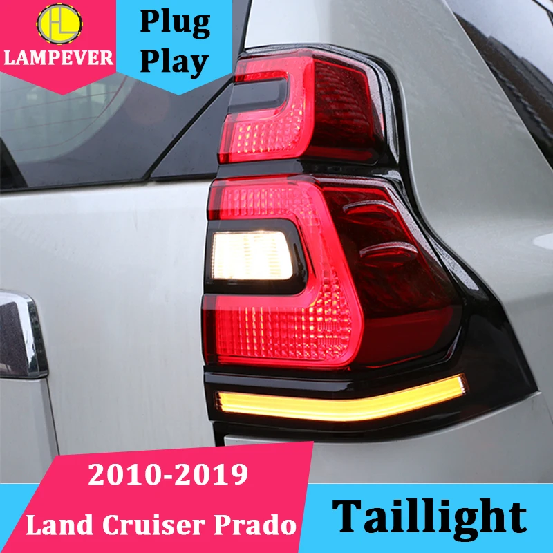

Car Styling Taillights Assembly for Land Cruiser Prado Taillight 2010-2019 for Prado LED Tail lamp with moving turn signal
