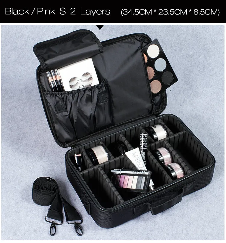Профессиональная сумка для макияжа женская косметичка Женская качественная оксфордская Женская Корейская органайзер для косметики