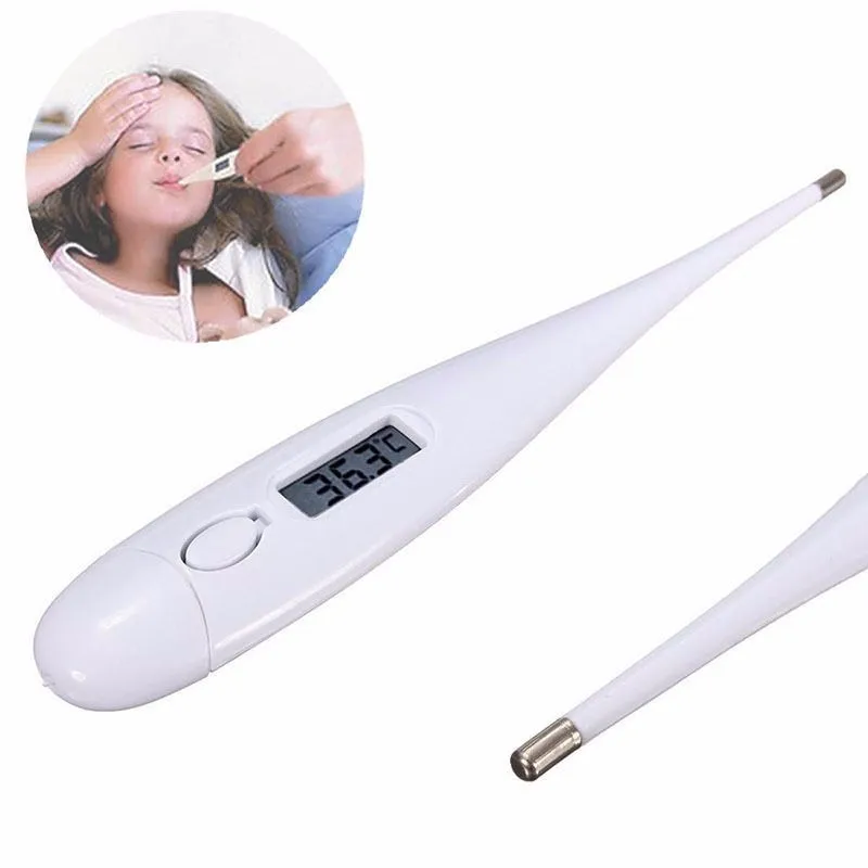 Kid Baby Body Temperature Adult Heating Fever Measuring LCD Digital Thermometer Electronic