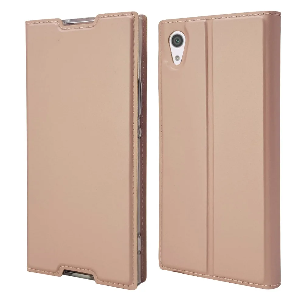 Кожаный чехол Etui для Coque sony Xperia L1 L2 XA1 Plus X XA XZ2 XZ3 Ultre XZ XZ1 Compact XZ2 Premium XZ3 Z5 Mini XZS