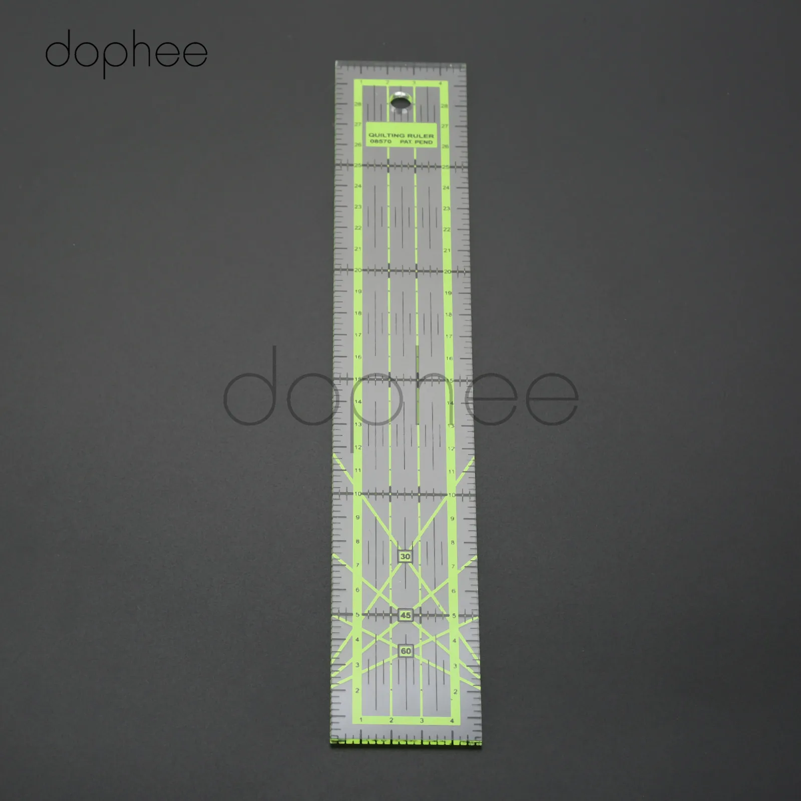 dophee 1pcs 5*30cm Patchwork Ruler Aligned Quilting Ruler Grid Cutting Craft Scale Rule Tailor Handmade Cloth Tools