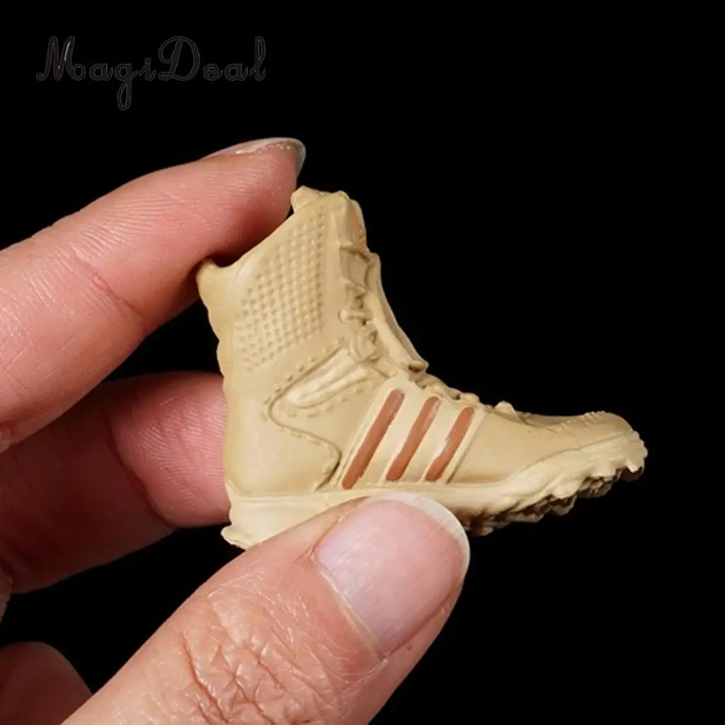 MagiDeal 1/6 Scale Shoes Model Combat Tactical Boots for 12 Inch Female Soldier Body Action Figure Accessories 5Colors