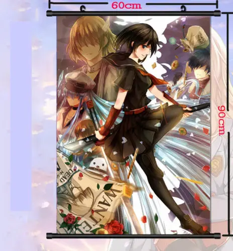 Anime Poster Kill la Matoi Ryuko Wall Scroll Printed Painting Home Decor Japanese Cartoon Decoration | Дом и сад