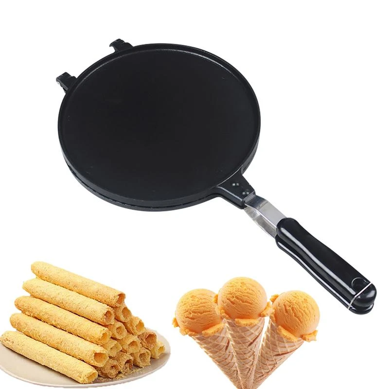 Non-stick Waffle Cake Egg Roll Pan Maker Baking Tools Bakeware Kitchen Mold