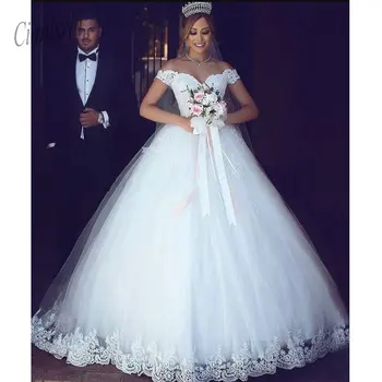 

Custom Made Vestido de Noiva Princess Ball Gown Wedding Dress High Quality Bridal Gown Robe De Mariee