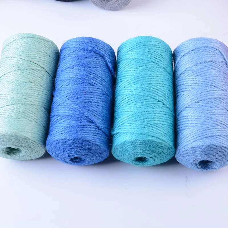 100yards Natural Jute Twine Burlap String Hemp Rope Party Wedding Gift Wrapping Cords Thread DIY Scrapbooking Florists Craft