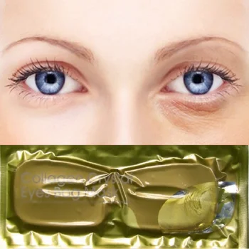 

Gold Collagen Eye Mask Antiwrinkle Anti-Puffiness Eyes Moisturizing Remove Dark Circles Eye Bags Patches Eye Skin Care.