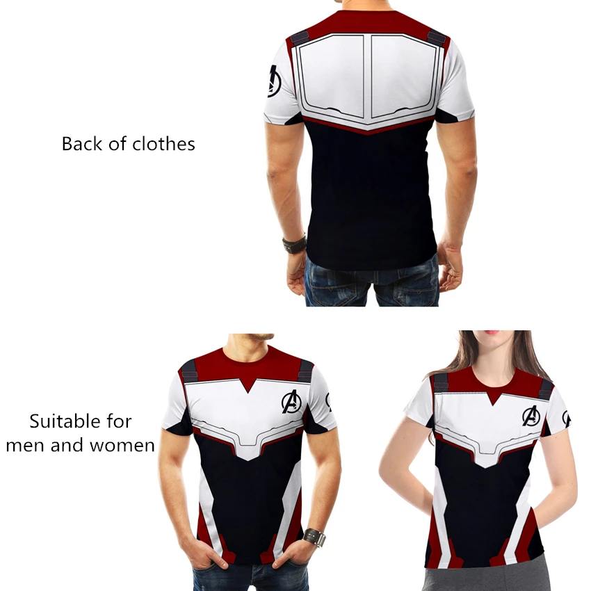 Marvel Avengers Endgame Quantum War 3D Printed T shirts Compression Shirt Movie Cosplay Costume Short Sleeve Tops For Men Women