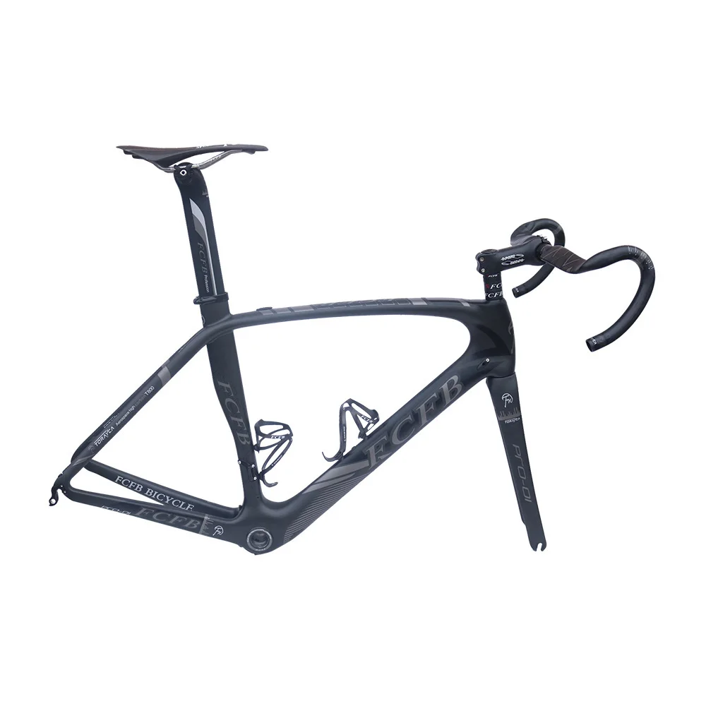 Best 2017 FCFB carbon road bike Pro01 road carbon frame 49/52/54/56cm matt BSA bicicleta road bike frame with carbon handlebar 15 Best 2017 FCFB carbon road bike Pro01 road carbon frame 49/52/54/56cm matt BSA bicicleta road bike frame with carbon handlebar 15