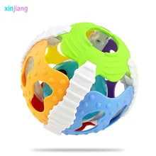Baby Toys Baby Rattles Toys Soft Rubber Rattles With Musical & Flashing Ball Shaking Ball Educational Toys For Children }