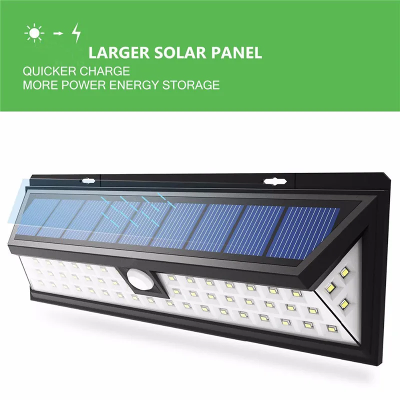 

Waterdicht Energiebesparende Verlichting Solar Lamp 34LED 66led IP65 3.7 V Wandlamp Sensor Outdoor Waterdichte Yard Lamp