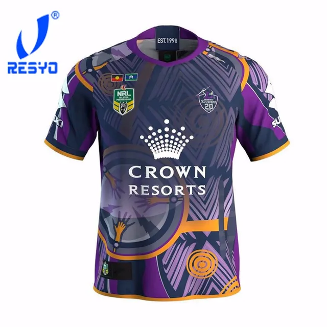 RESYO 2018 Melbourne   RUBGY MEN JERSEYS FOOTBALL SHIRT