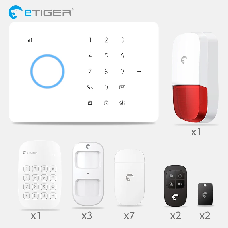 eTIGER S3B GSM Alarm System Stay in contact with your home at all time