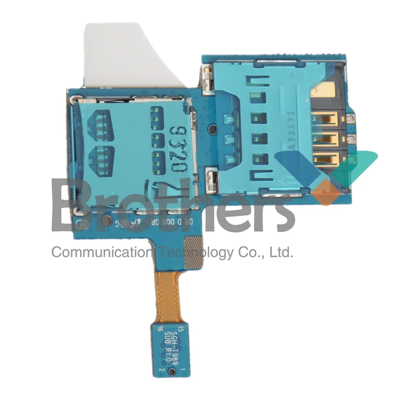 SAM0518 Wholesale,5pcslot Sim Tray SD Card Reader Connector Holder Replacement Part  for Samsung Galaxy S2 T989 (2)