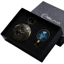

Bronze Fire Fighter Quartz Pocket Watch Necklace Fobs Watch for Women Men Jewelry Sets for Unique Christmas Gift Gifts relogio
