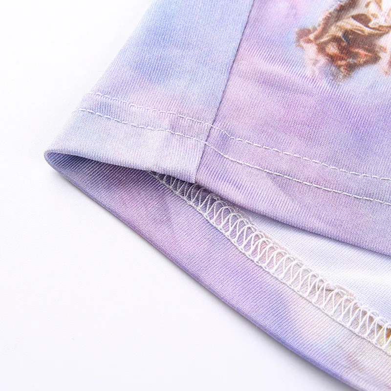 Ангел печати шорты для женщин для лето 2019 пикантные узкие короткие пляжные джоггеры женские высокая эластичная талия Фитнес повседне