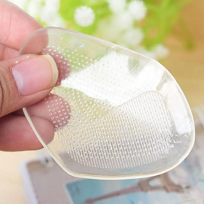 

2Pair=4Pcs/Lot Silicone Insoles Transparent Crystal Jelly Ottomans Feet Palm Pad Elastic Cushion Insoles Foot Care #B2017