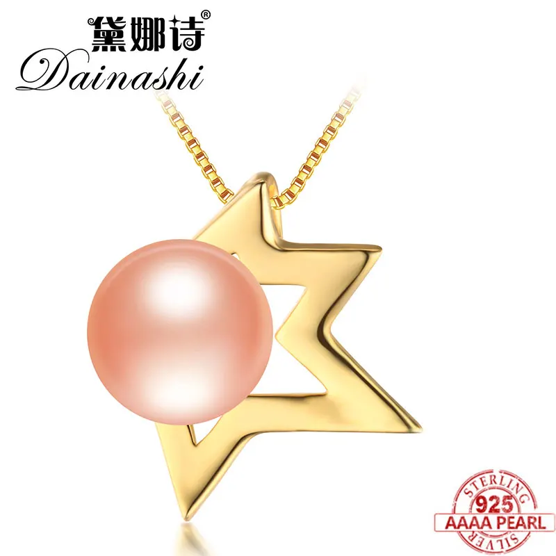

Dainashi 2018 New Pearl Pendants for Women Half-pointed Star Design Simulated- pearl Pendant Jewelry Choker Party Prom Gift