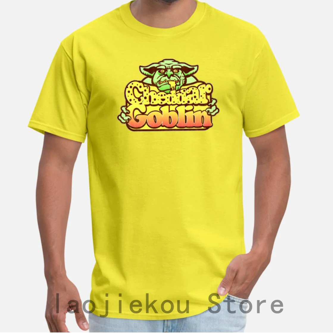 

2019 Summer Funny Print Men T shirt Women Cool T-Shirts cheddar goblin shirts Unisex New Fashion tshirt