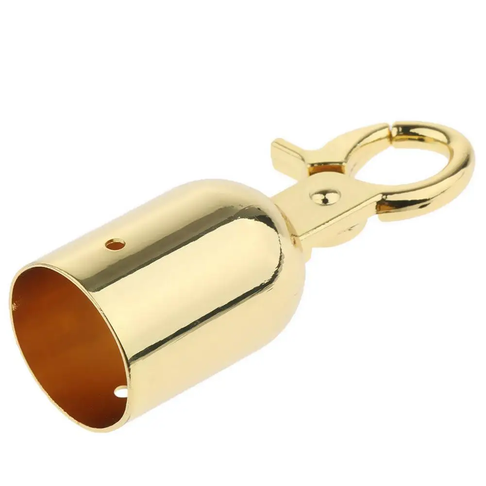 

2.5cm Metal Rope Plug Barrier End Stopper Cord Caps with Hook for Bag Making