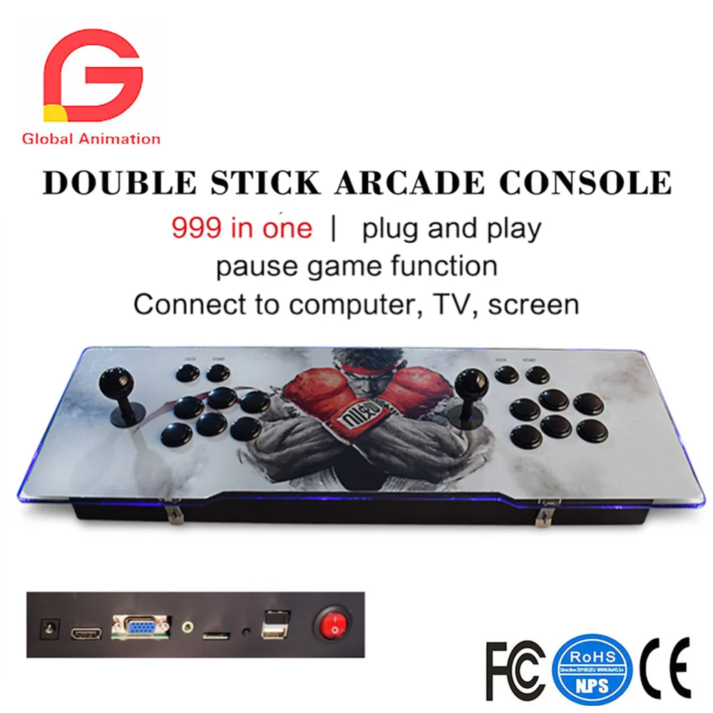 Classic Game Box Arcade Game Console 999 Retro Classic Games Metal