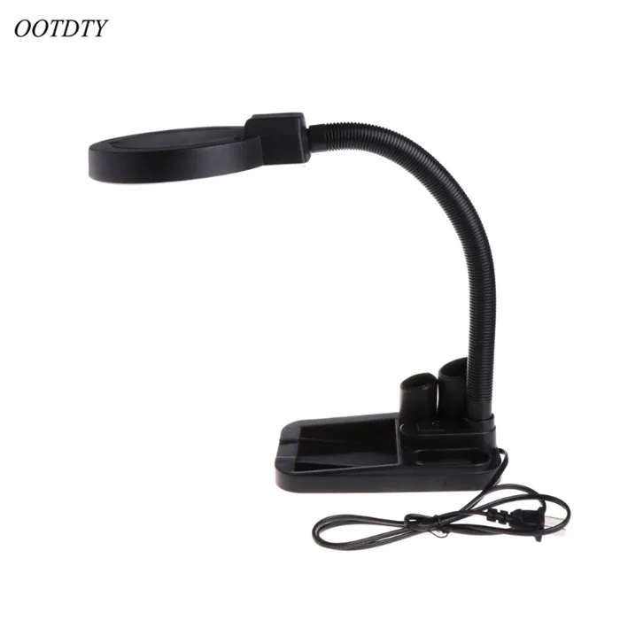 

OOTDTY 5X 10X Magnifier Magnifying Glass Desk Lamp Repair Tools With 40 LED Lighting