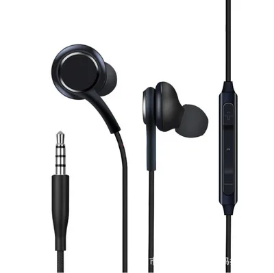 S8 Wired headset Earphones Black In-Ear earphones Handsfree For Samsung Galaxy &amp Plus OEM Earbuds | Электроника