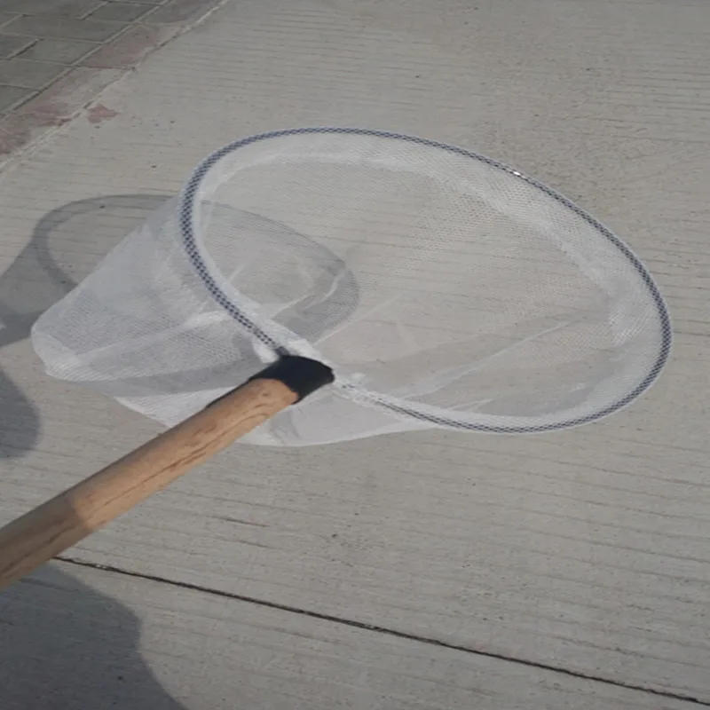 The small wooden landing net mesh handle dip fishing nets copy shrimp