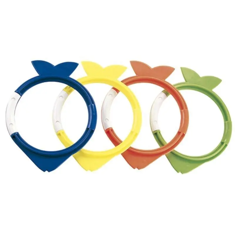 

Child Swimming Practise Diving Training Rings Fish Shape Swimming Pool Water Toys 4pc/set