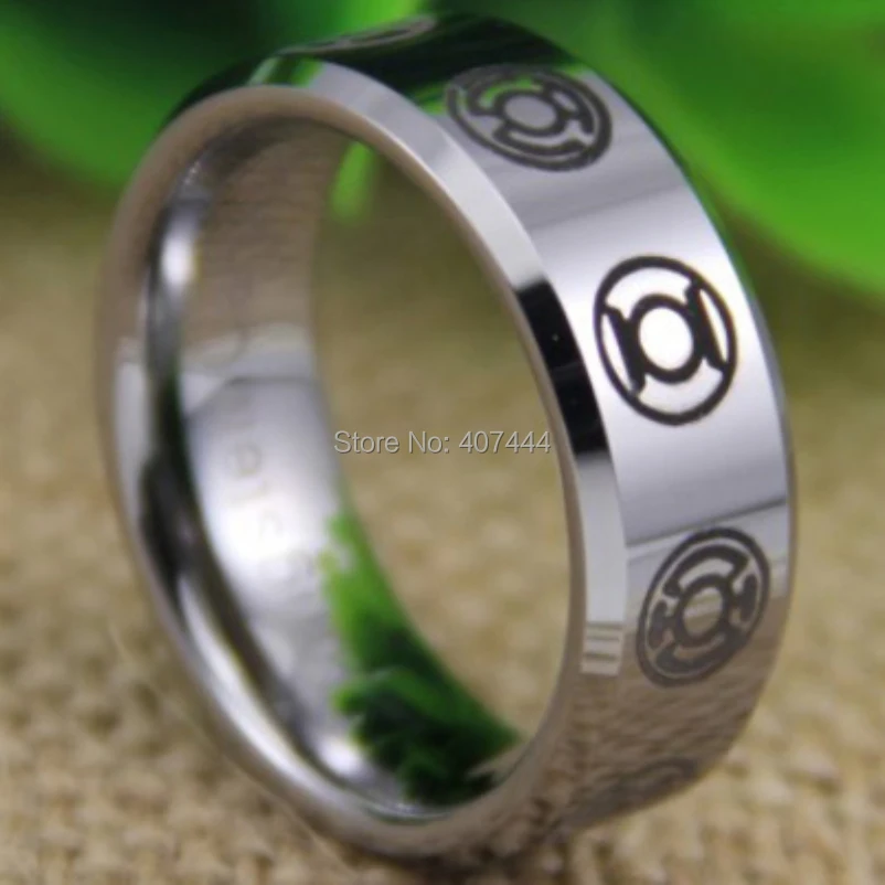 free shipping ygk jewelry hot sales 8mm comfort fit green lantern darkest night new silver tungsten - Green Lantern Wedding Ring free shipping ygk jewelry hot sales 8mm comfort fit green lantern darkest night new silver tungsten - Green Lantern Wedding Ring