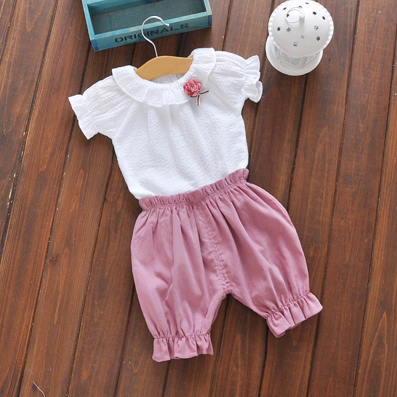 Summer 100Cotton Baby Sets for Girls Newborn Baby Girls Sets Clothing