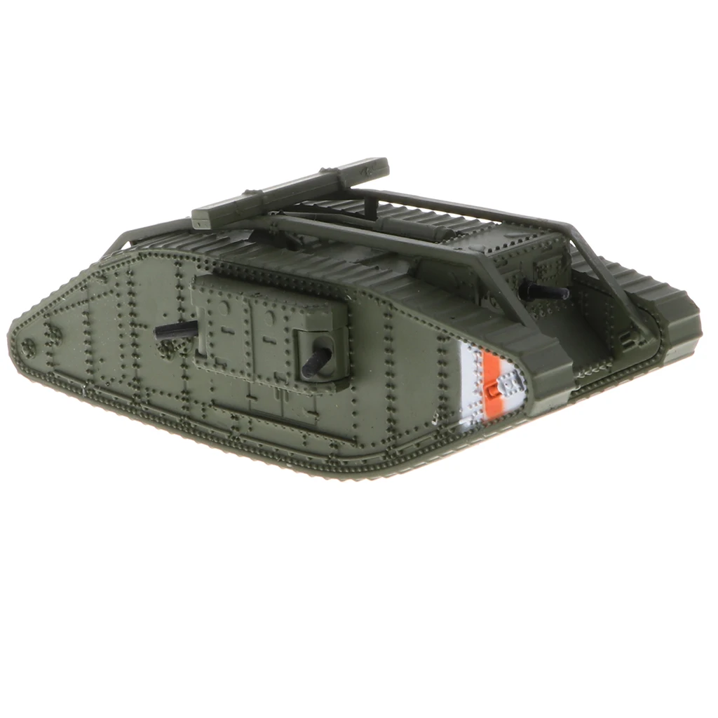 1:100th Britain MK. IV Male & Female Tank Model - WWI UK Army Armored Vehicle Model Home Collectibles Playset Decor