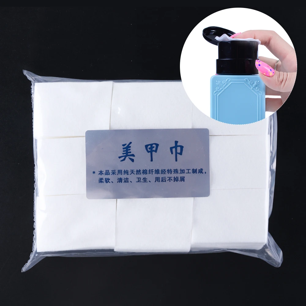 

900pcs/Pack Manicure UV Gel Nail Polish Soak Off Remover Pads Lint-Free Wipes Cotton Nail Art Tips Clean Wipes Napkins LA253