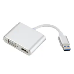 USB3.0 к адаптер HDMI VGA 4 K HD 1080 P-все в одном! многофункциональная Дисплей 2 в 1 взаимный обмен данными между компьютером и периферийными